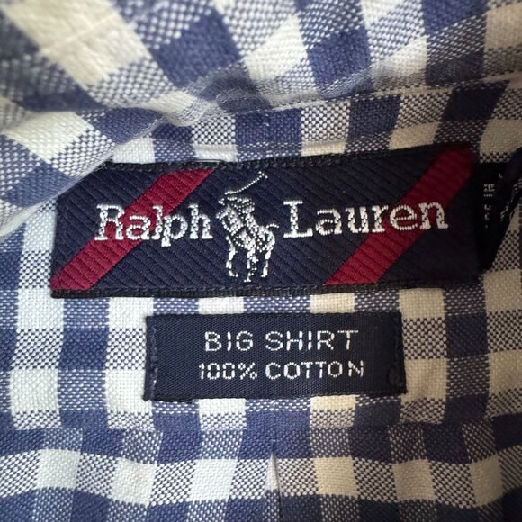 Ralph Lauren Big Shirt Long Sleeve Button Up Mens XL Classic‎ Fit Logo Pony Prep - Picture 4 of 7